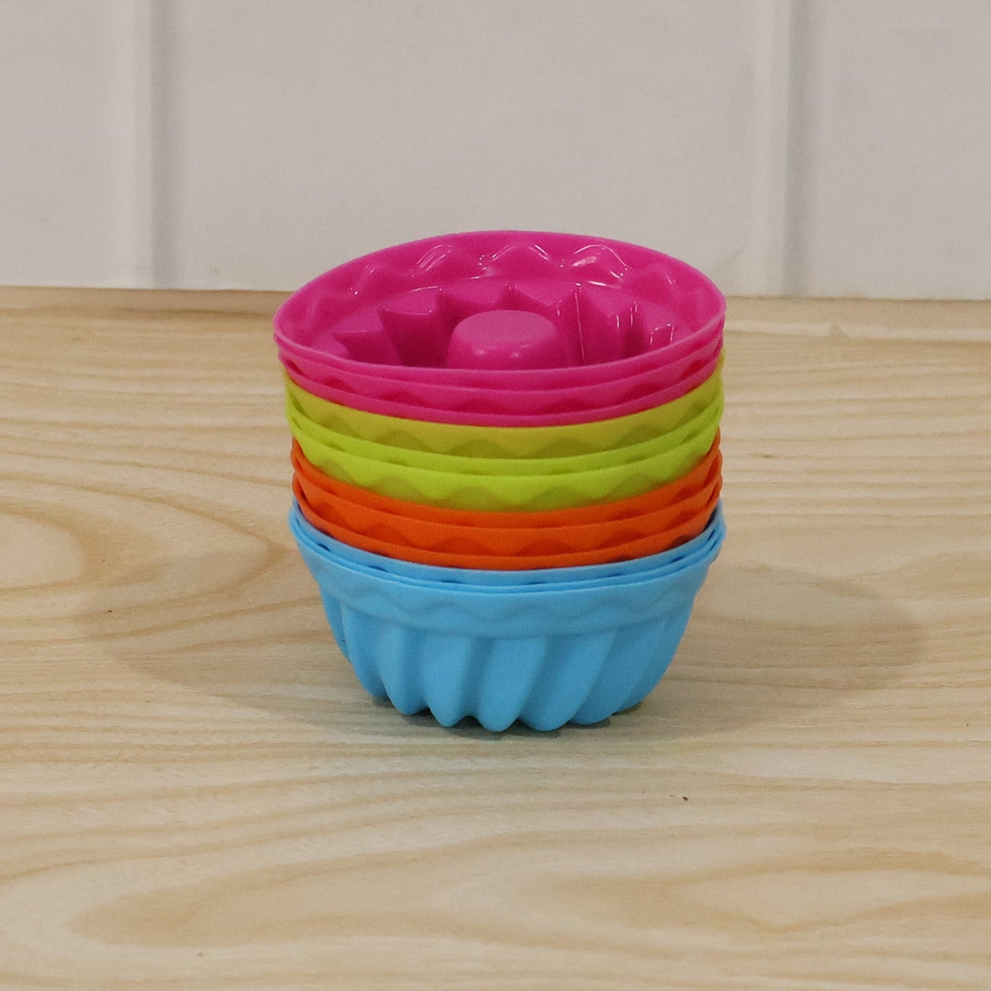 Silicone Cupcake Mould Stacked View