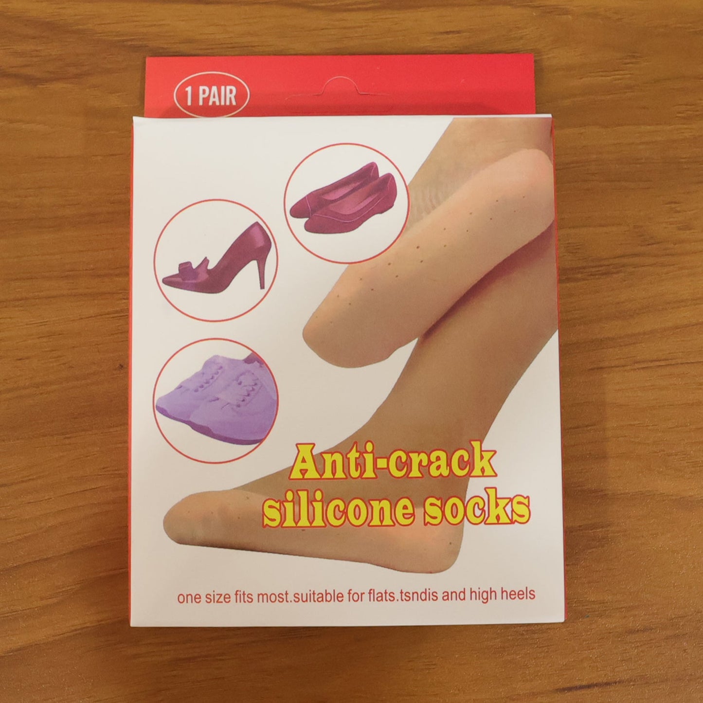 Silicone Heel Protector Socks – Anti Crack Foot Care Socks (1 Pair)