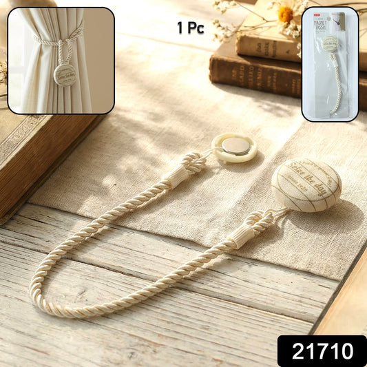 Strong magnet curtain holder strap