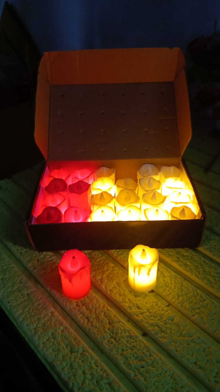Flameless LED Melted Candle