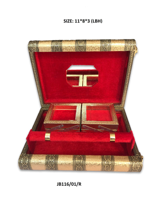 Jewellery storage box multiple compartments for earrings bangles and rings India