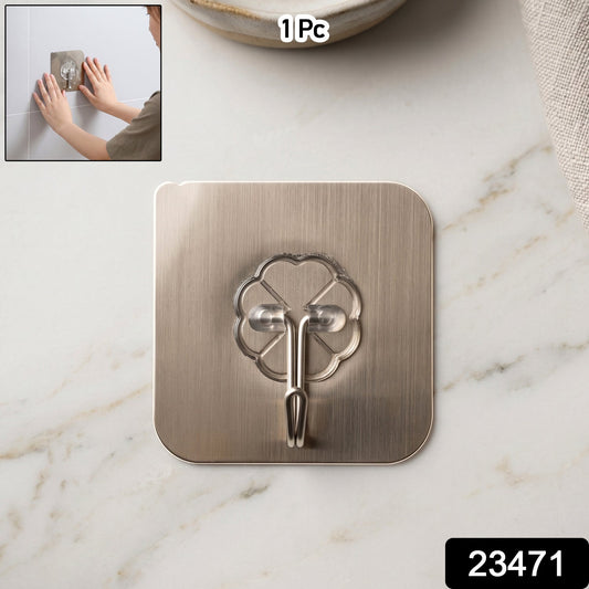 Self-Adhesive Metal Floral Wall Hook