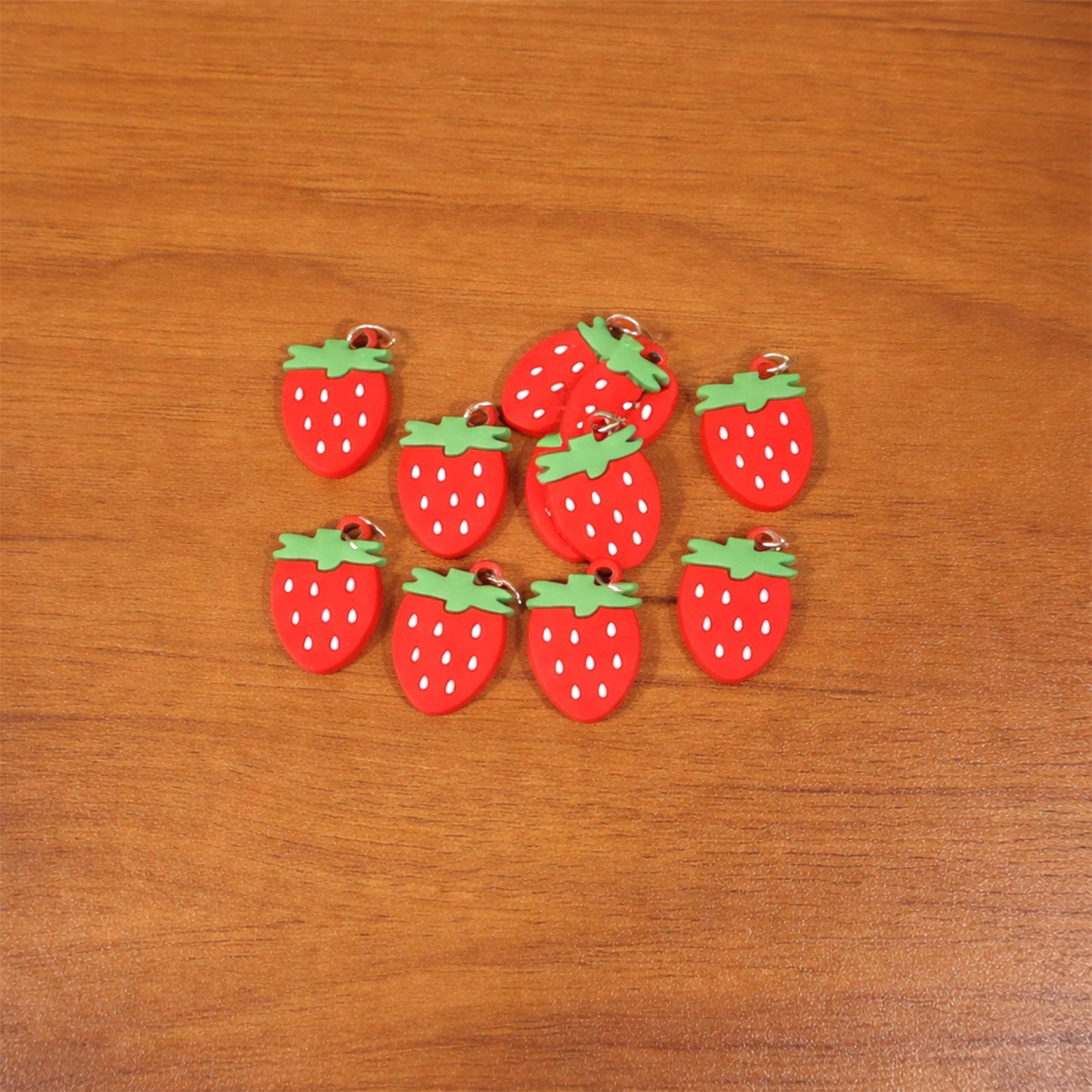 strawberry themed keychain pack