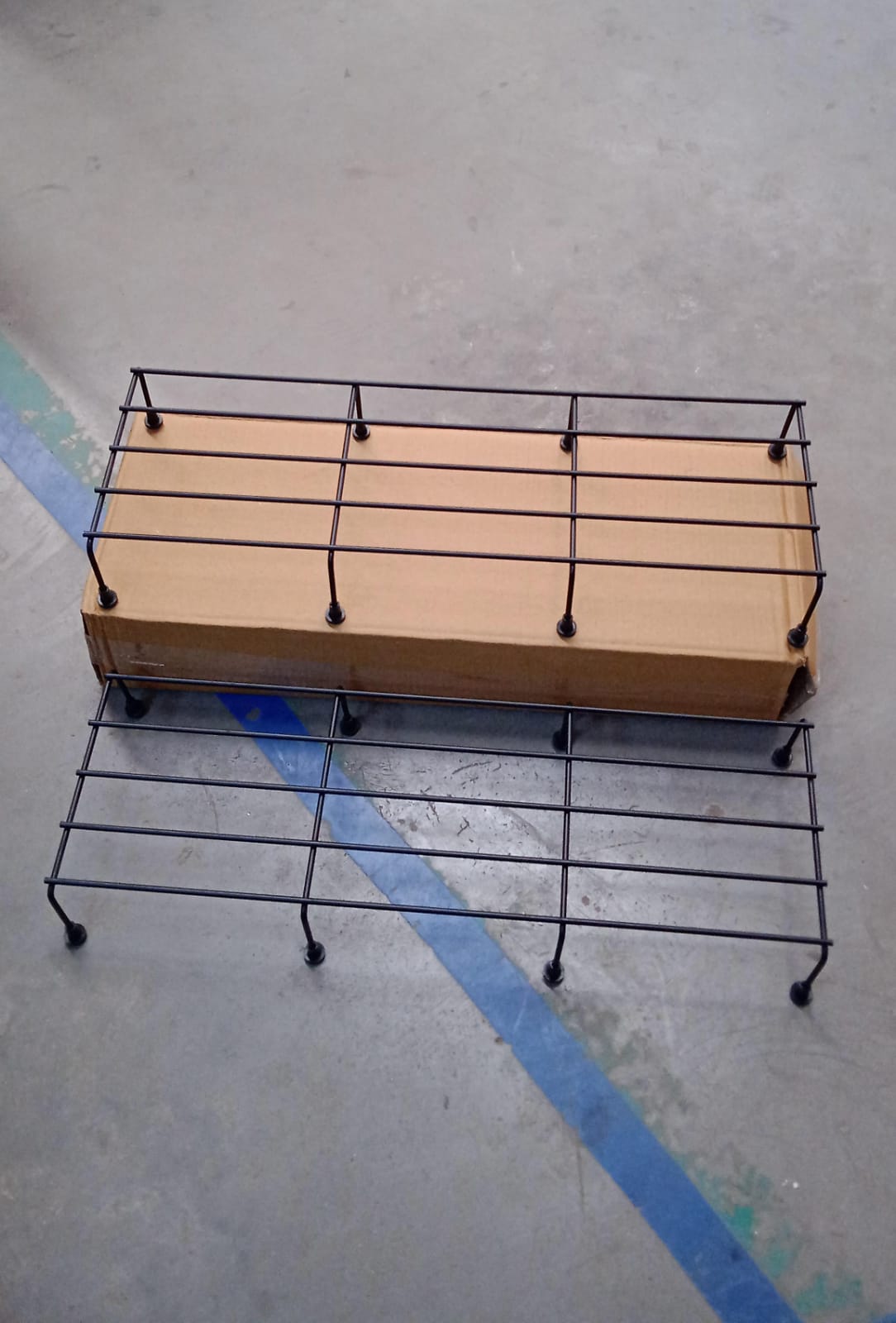 Metal Rectangle Flower Plant Stand - lifestyle