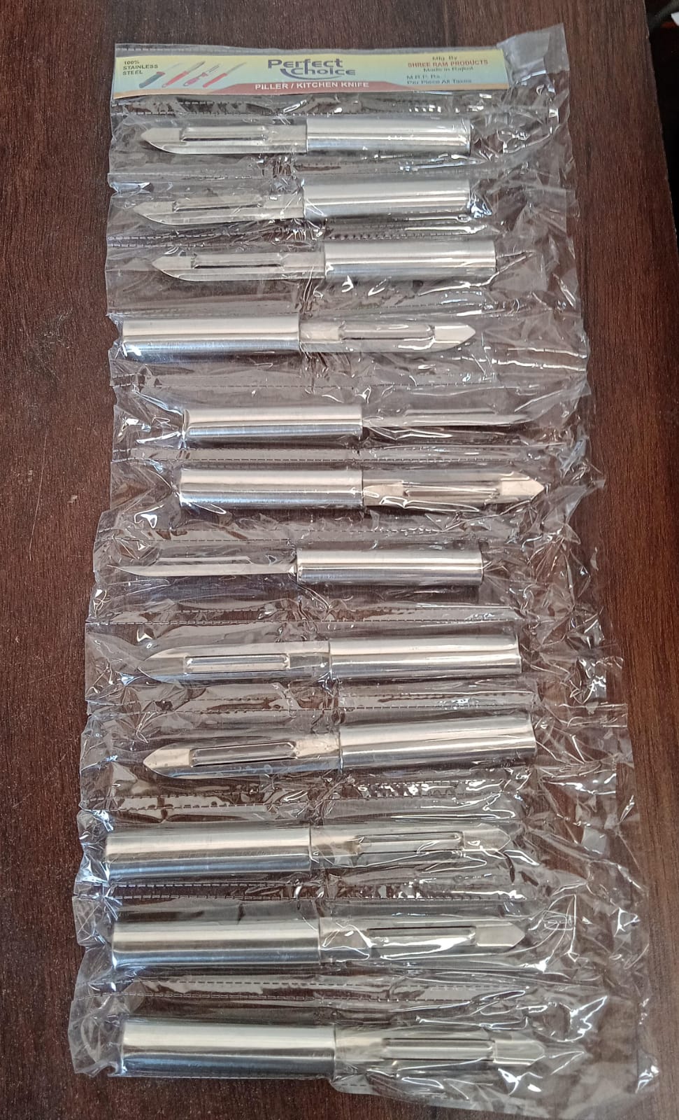 Stainless Steel Peeler Set – Multi-Purpose Handle for Peeling & Shredding (12 Pc)