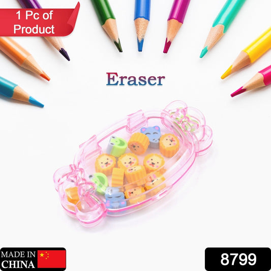 Cute School Eraser Set Cute Eraser Multi Design Rubber Erasers (15 pc In1 Set)