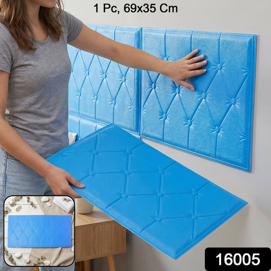 cushioned wall wallpaper blue foam sheet