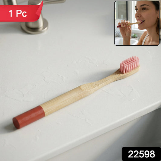 Eco Friendly Bamboo Toothbrush with Soft Bristles (1 Pc)