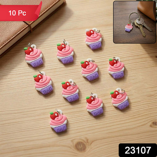 cute cupcake keychain accessory