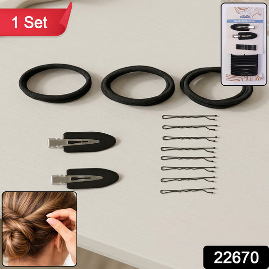 hair clips bands and accessories set for styling