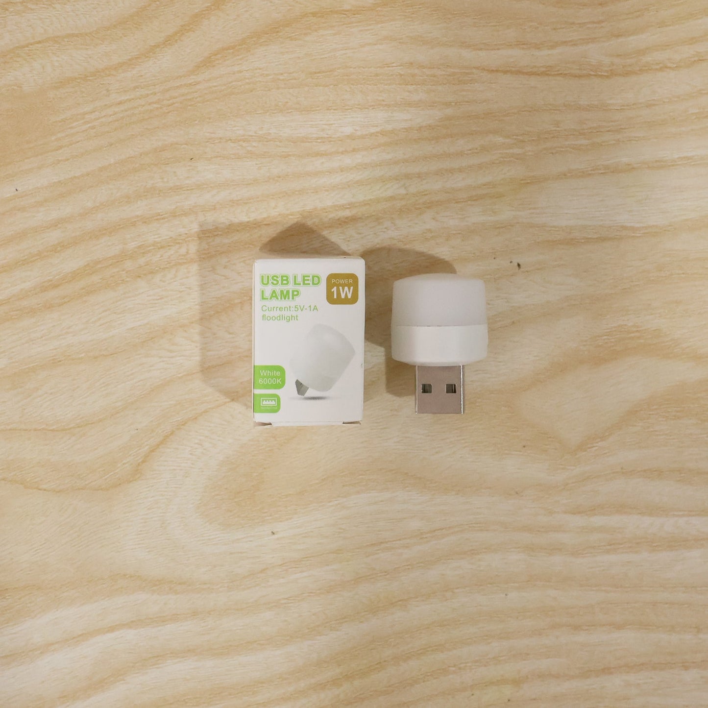 Yellow USB LED LAMP Night Light, Plug Small Led Nightlight (1 Pc)