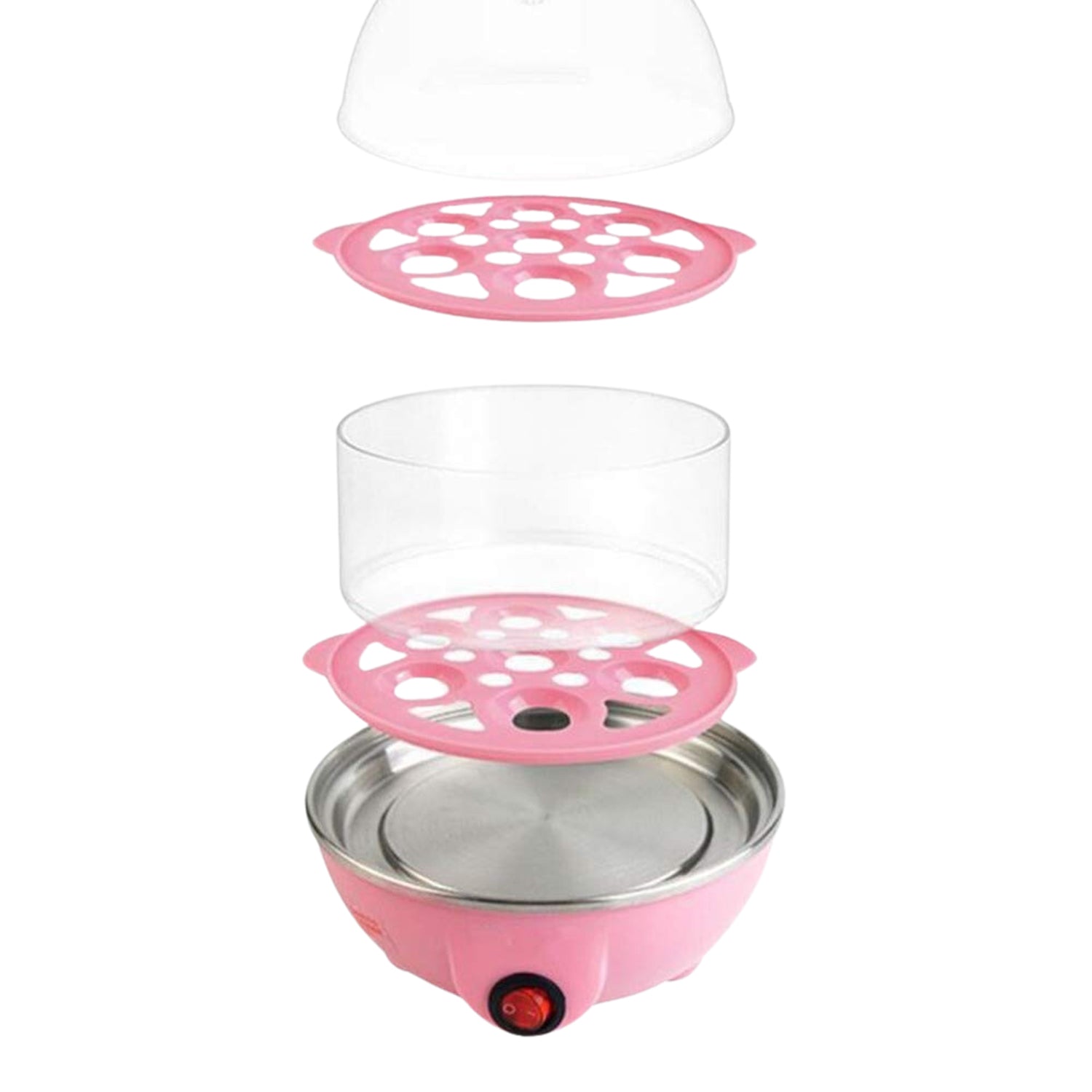  Egg Boiler Poacher Cooker Electric Steamer 2 Layer - key feature close-up