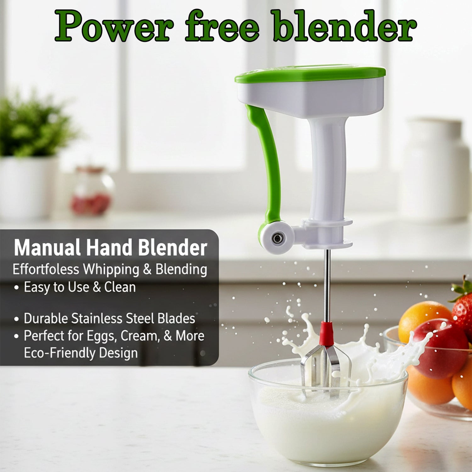  Power Free Blender - scale and size reference