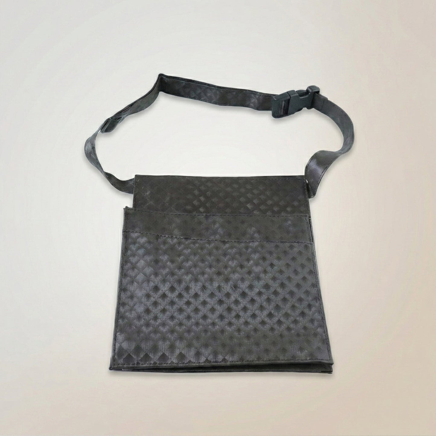 Trendy quilted waist sling bag