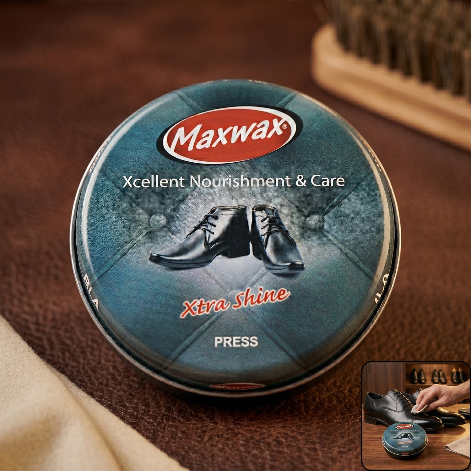 black shoe polish cream