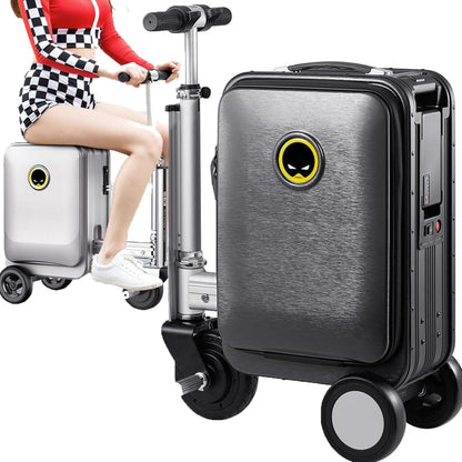 Electric Suitcase Smart Scooter Riding Luggage - key feature close-up