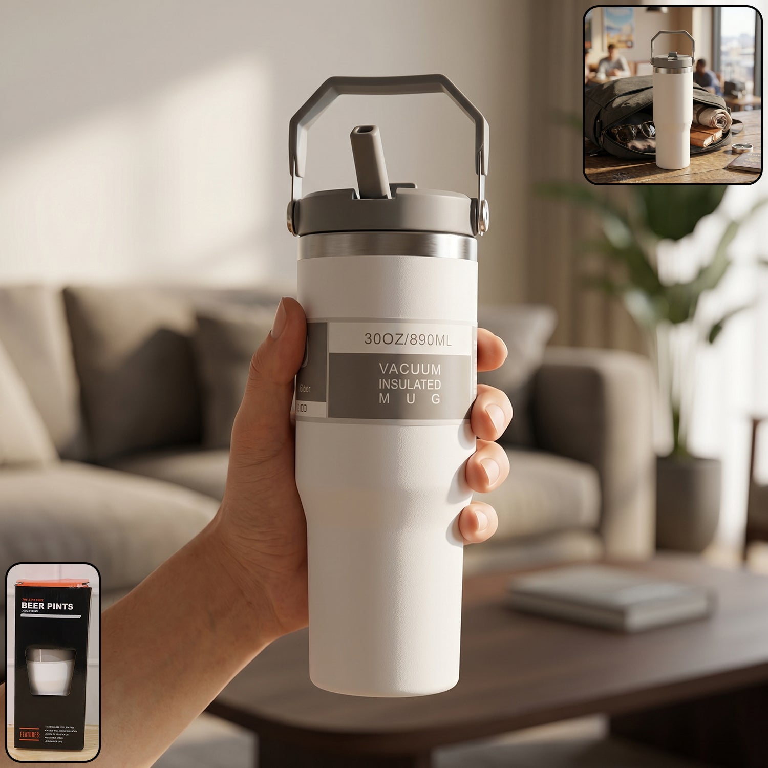 vacuum insulated steel tumbler