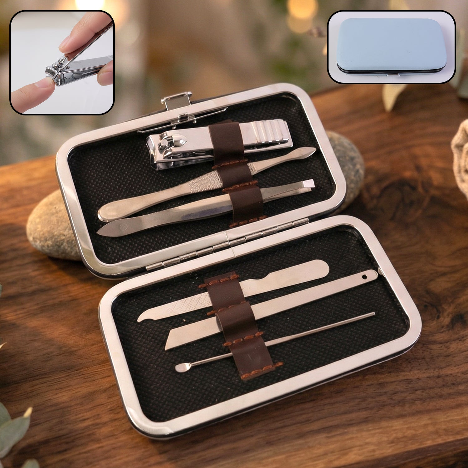 6 in 1 premium nail care manicure pedicure kit