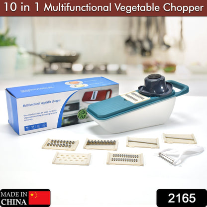 Multifunctional Vegetable Slicer Cutter – Onion & Potato Slicer with 6 Blades & Peeler