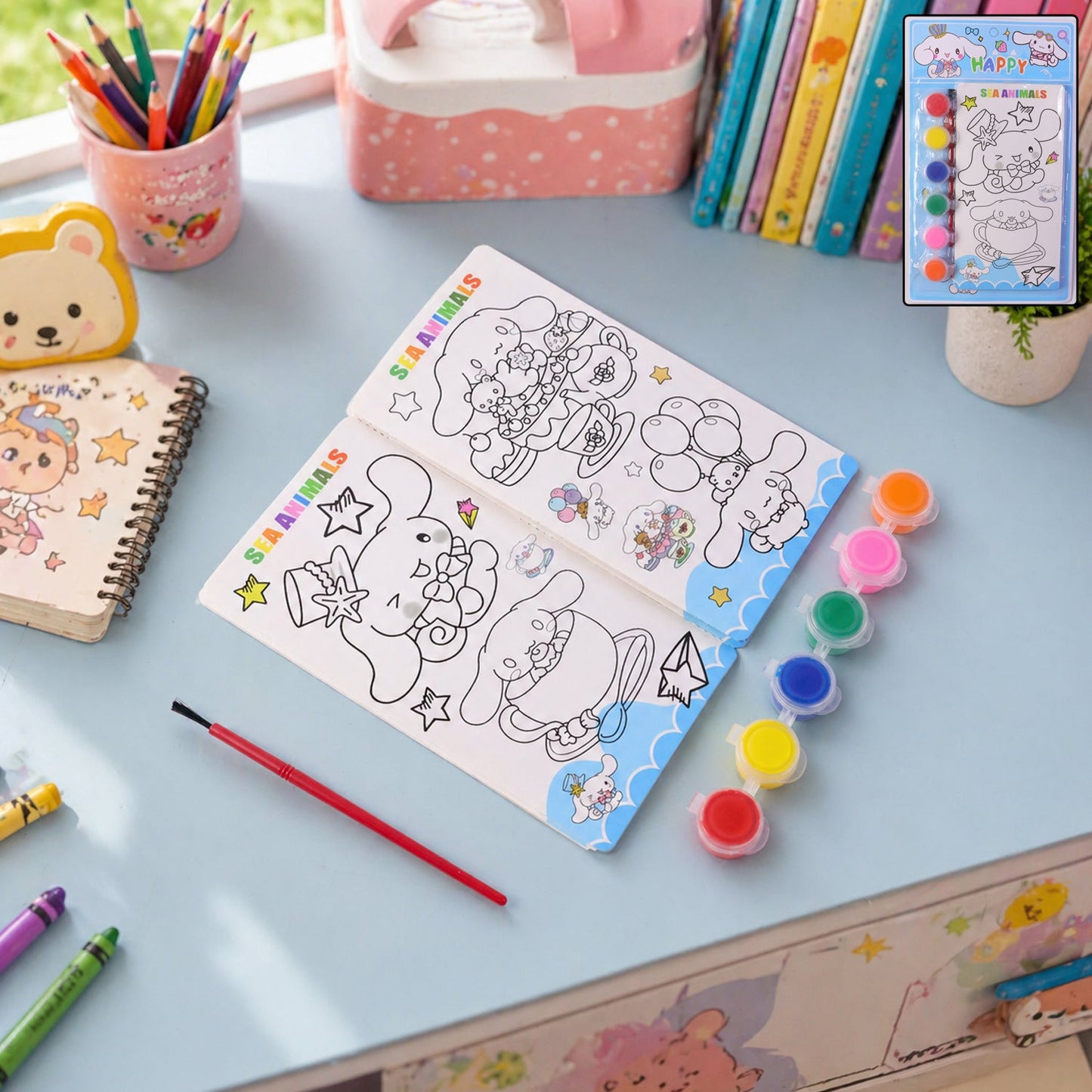 DIY colour painting kit kids