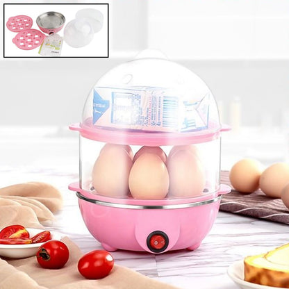  Egg Boiler Poacher Cooker Electric Steamer 2 Layer - main product shot
