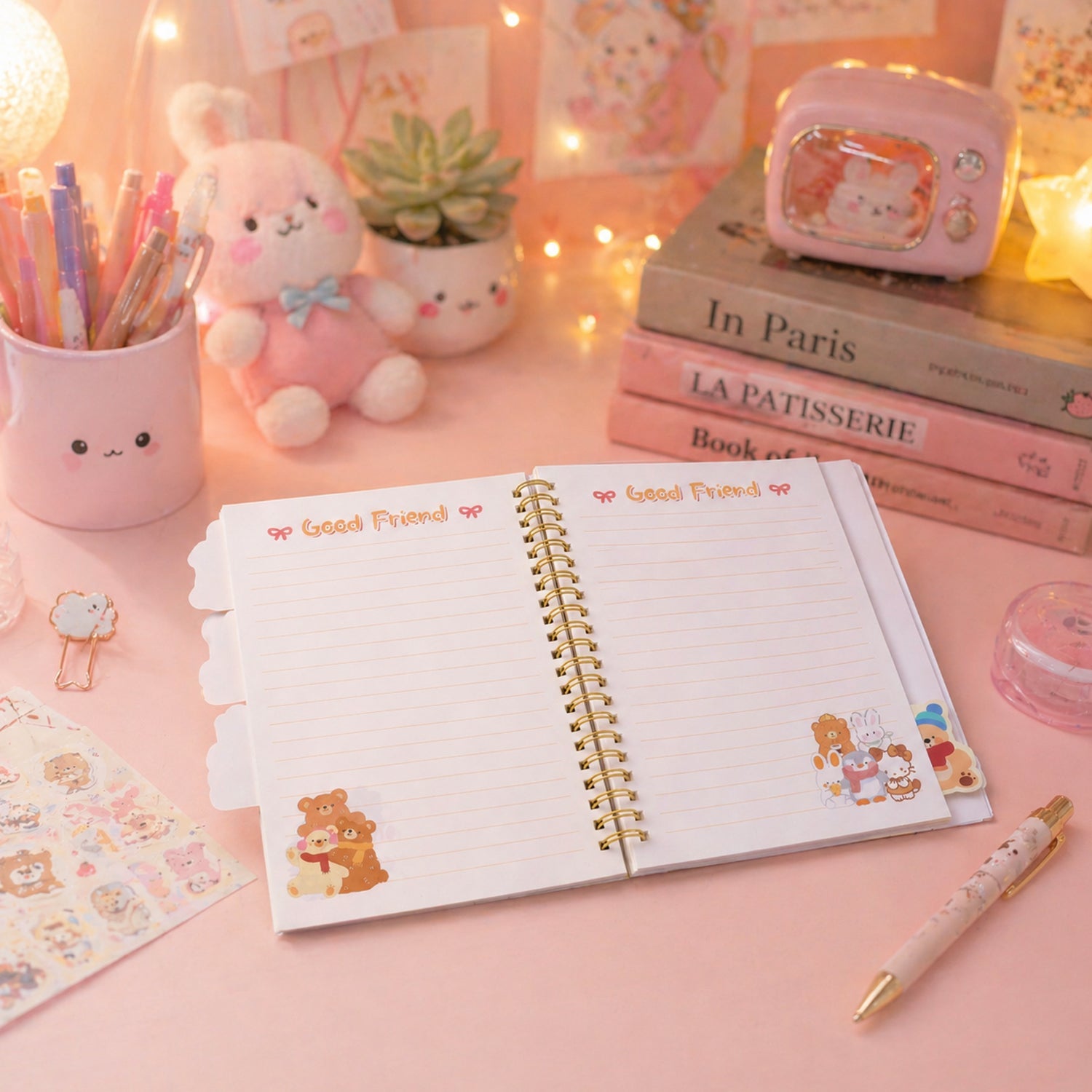 aesthetic spiral notebook for students