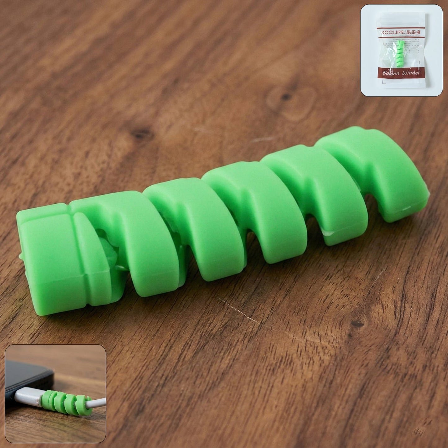 spiral charger cable protector