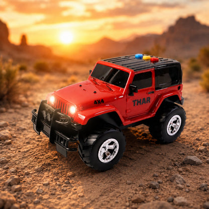 Kids Hunter Off-Road Friction Powered Toy Jeep Car (1 Pc)
