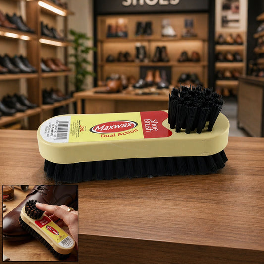 dual action shoe brush