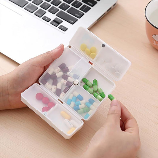Magnetic Pill Organizer, Medicine Box (1 Pc)
