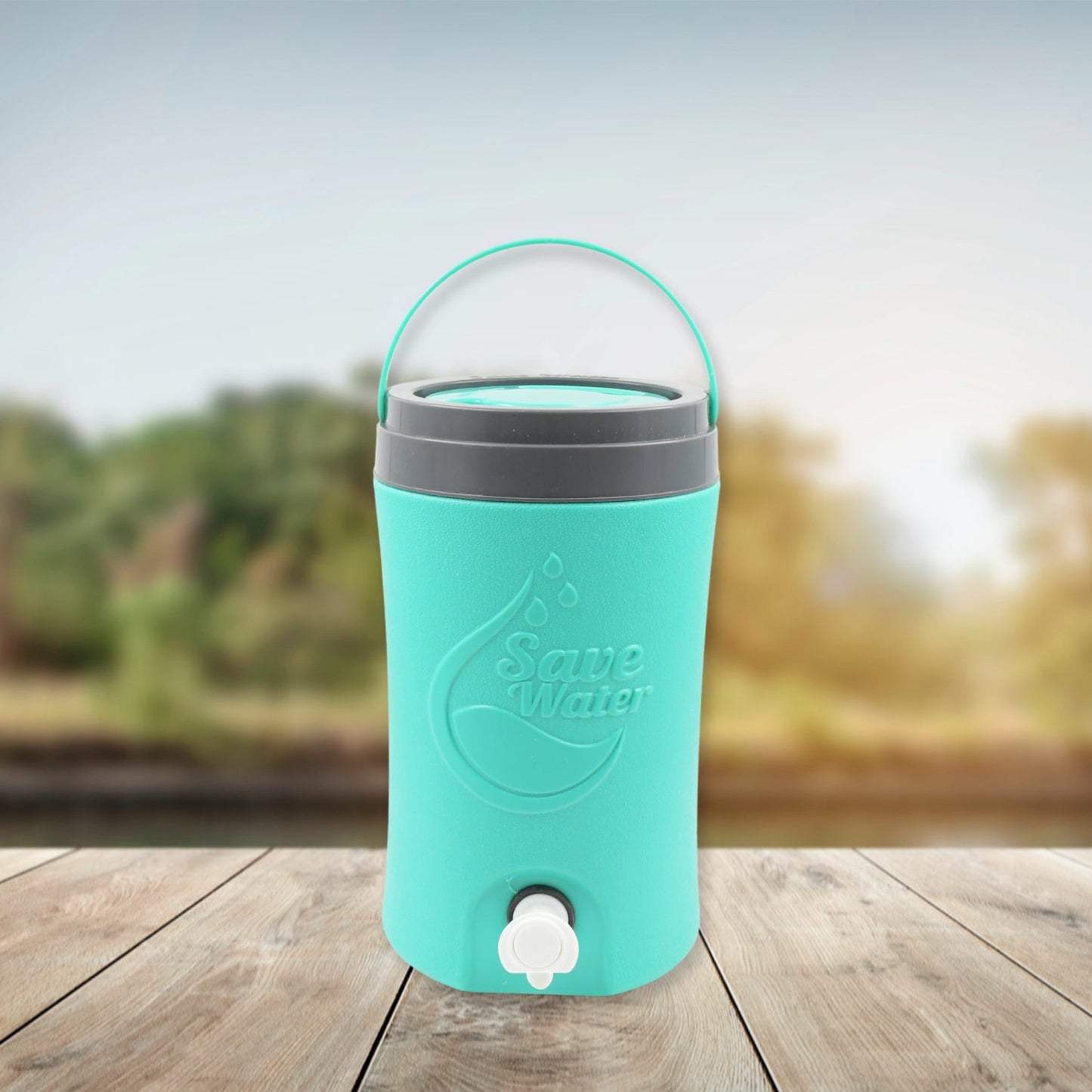 Colorful 5L water jug with handle for easy carrying