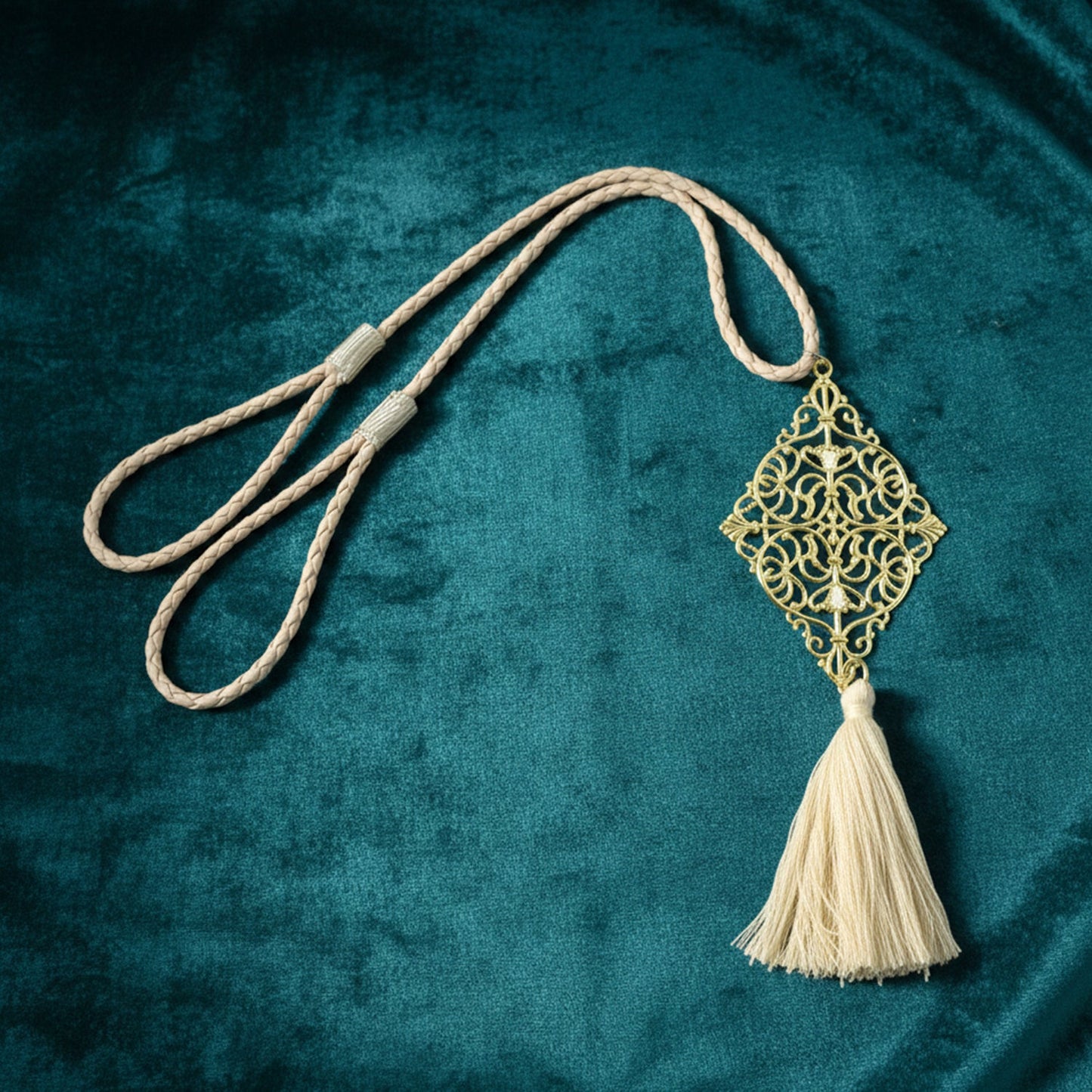 Classic drapery tassel tieback