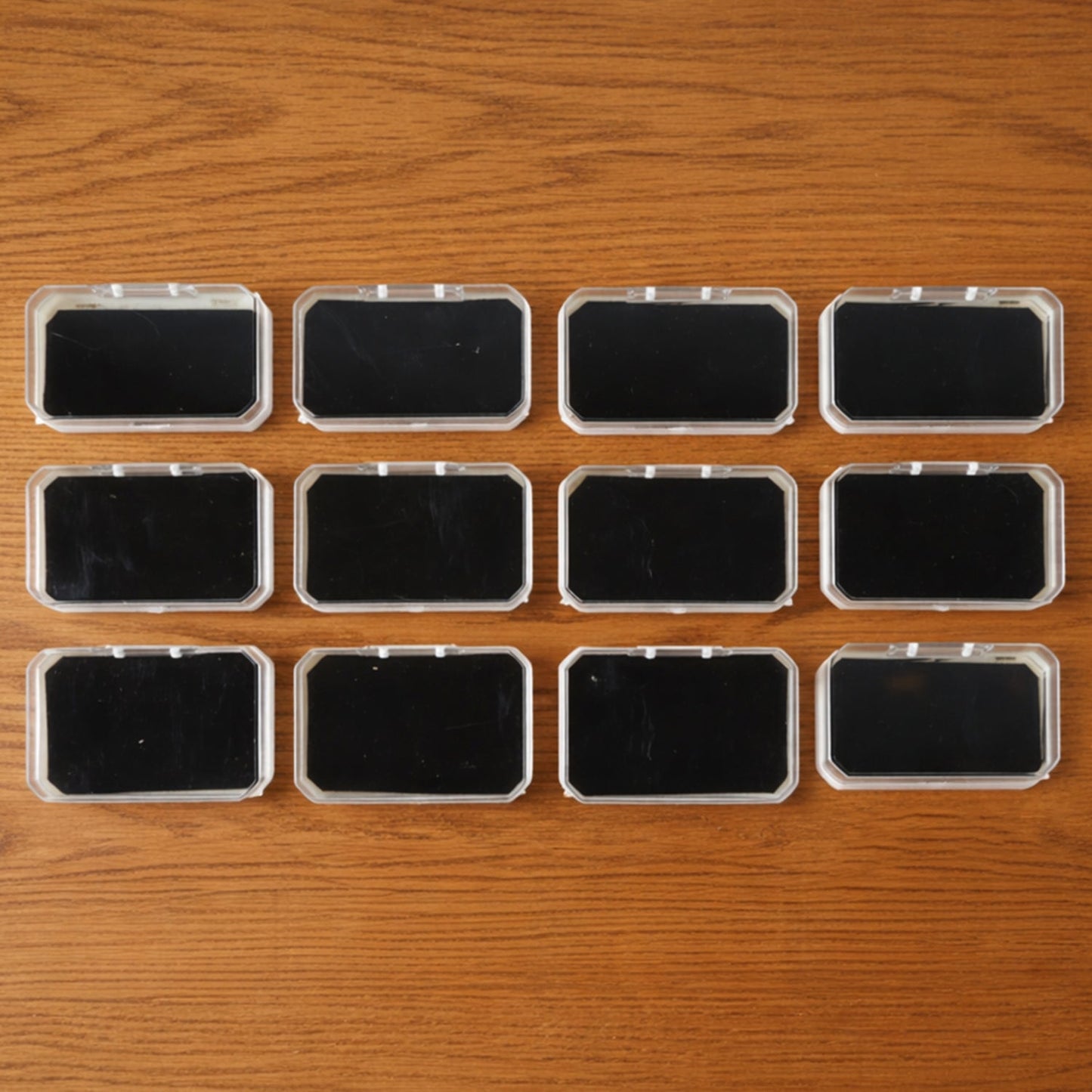 Rectangle mini jewellery storage box set 12 pcs ring earring pendant India