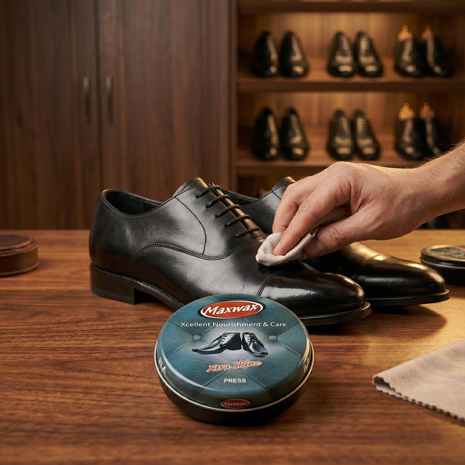 maxwax shoe cream black