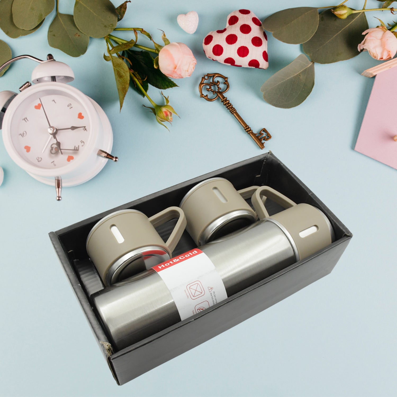  Stainless Steel Vacuum Flask Set 500ml - main product shot