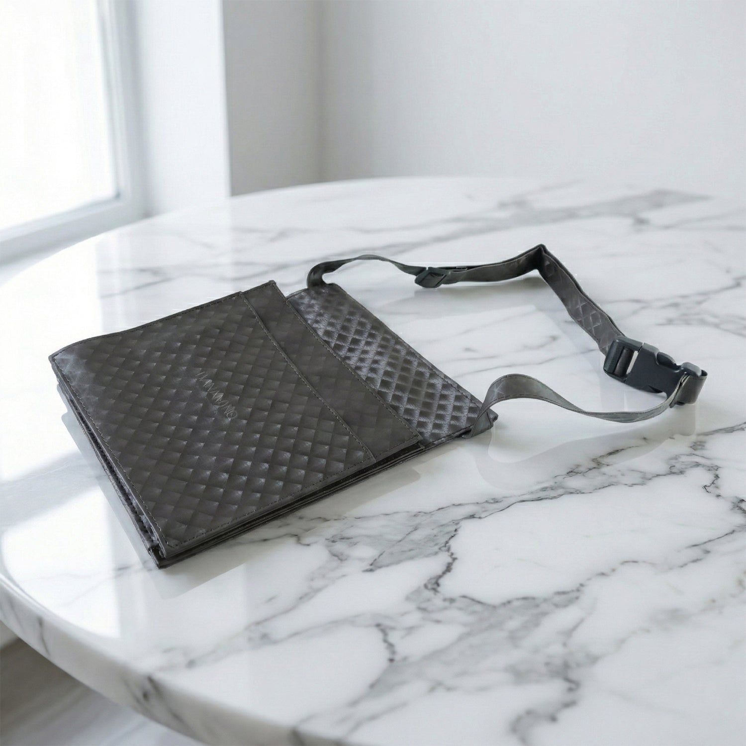 Lightweight quilted travel crossbody bag