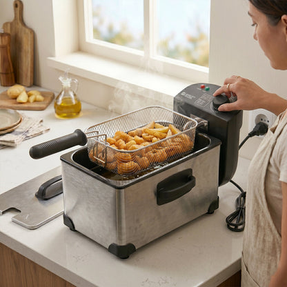 Orbit Heavy Duty 2000W Deep Fryer with 3 Litre Oil Capacity