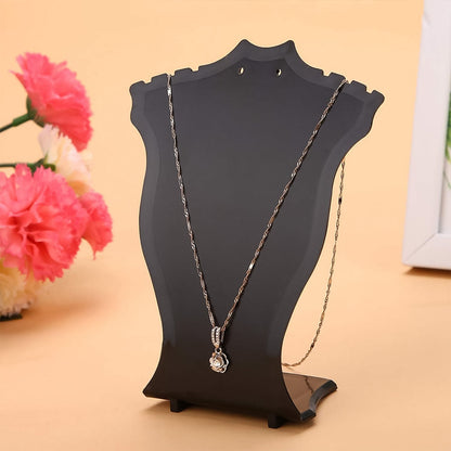 Glitz holder plastic necklace stand for jewellery shop India