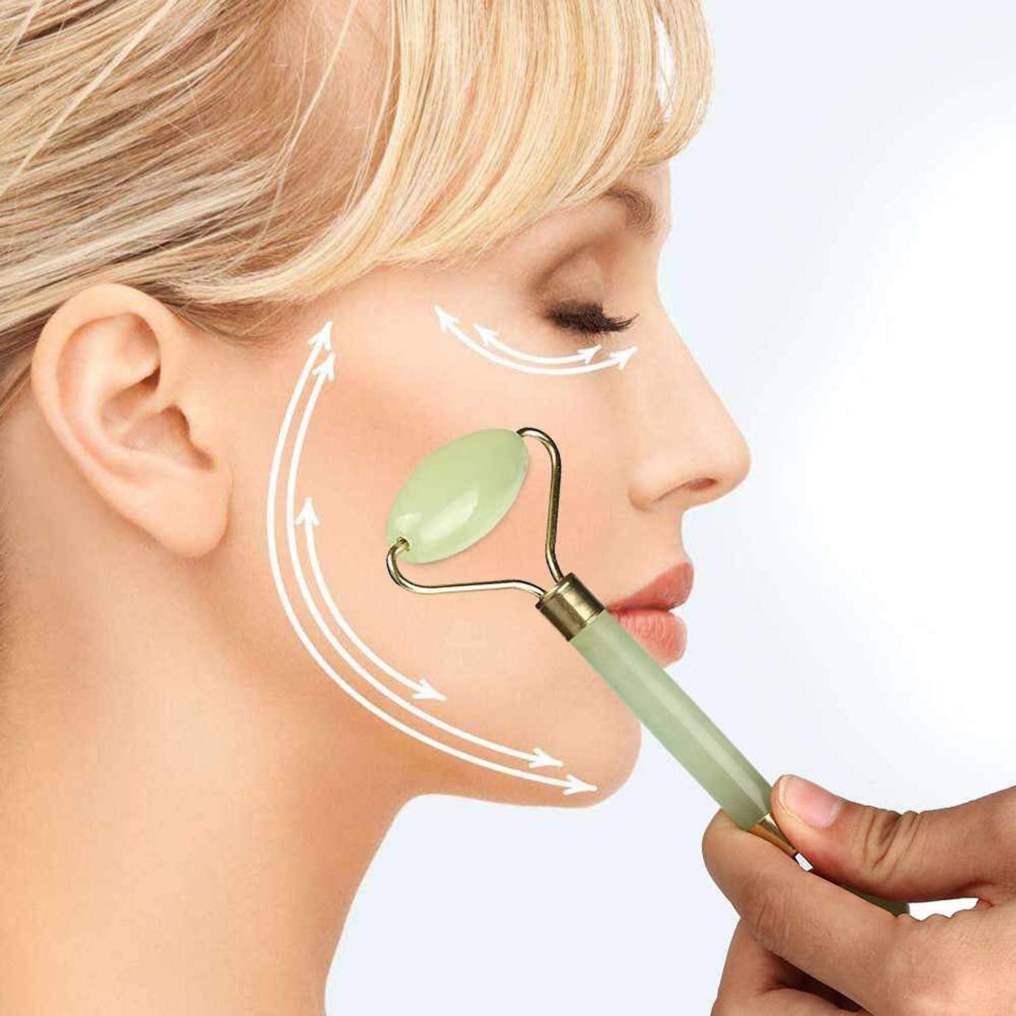 Natural jade facial massage tool kit