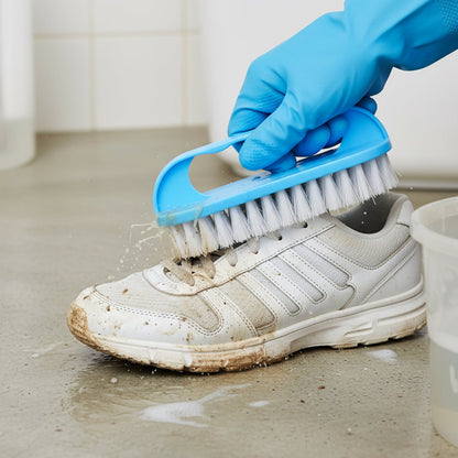 Stiff bristle scrub brush for floors