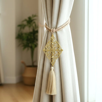 Stylish rope tassel curtain band