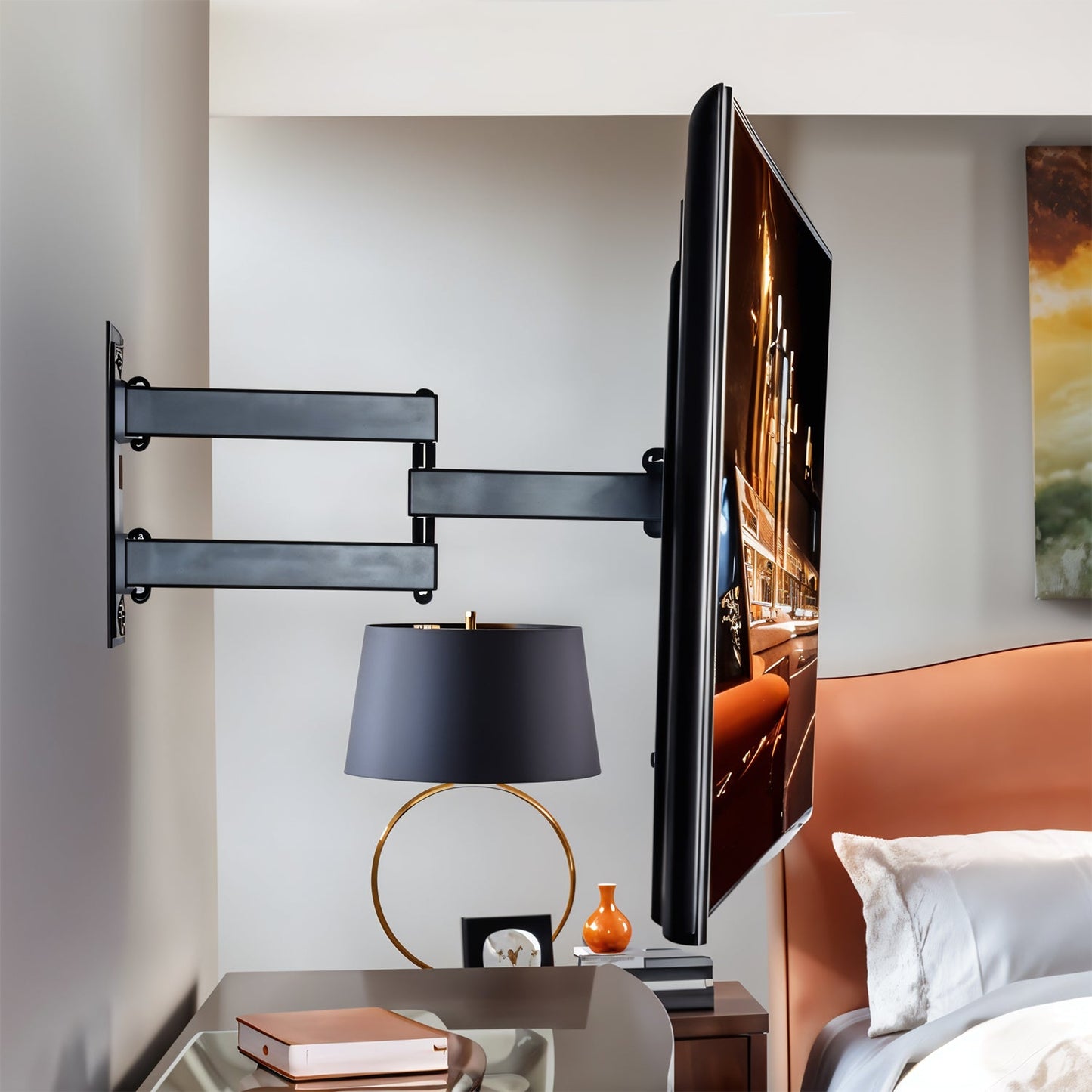 Heavy Duty 26–55 Inch Full Motion Cantilever Wall Mount Bracket