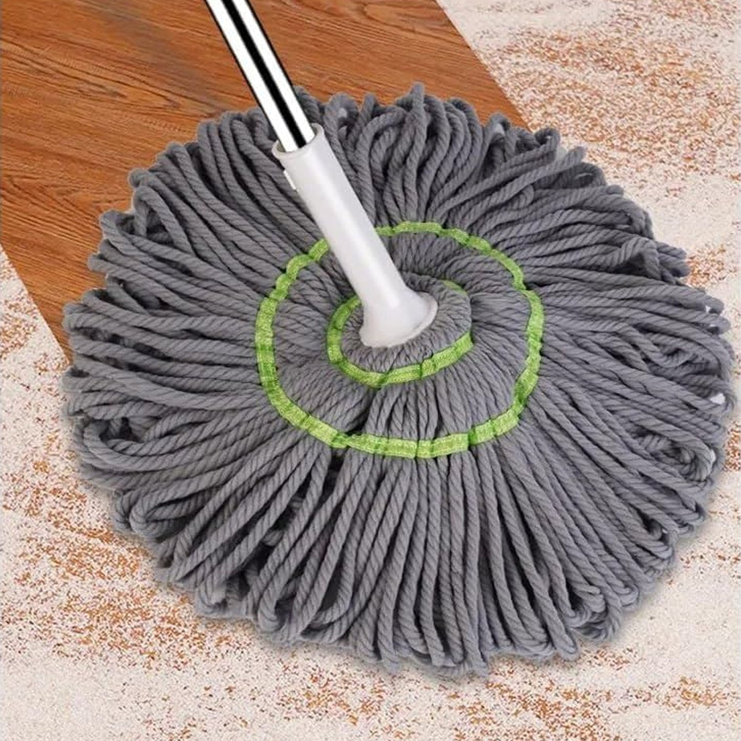  Squeeze Twist Mop Self Wringing Stainless Steel - specs detail shot
