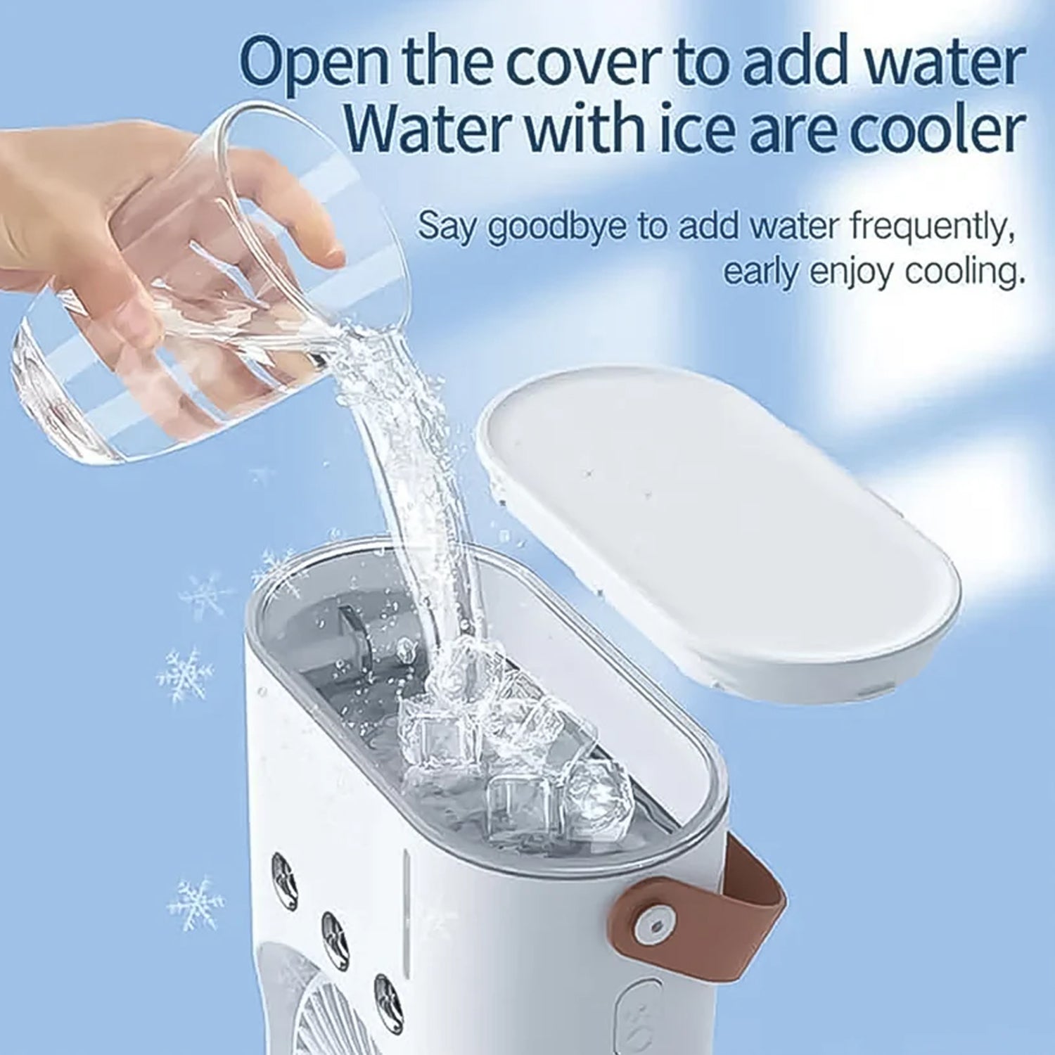  Electric Fan Desktop Double-Head Powerful Air (1 Pc / With - packaging shot
