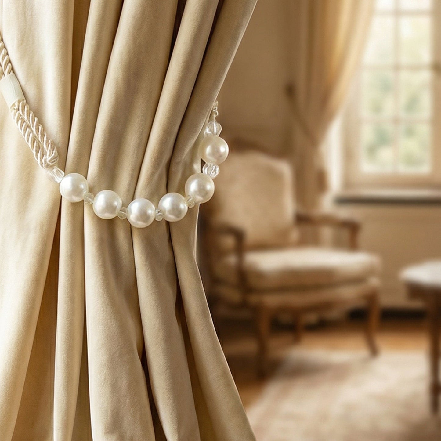 Premium pearl curtain accessory