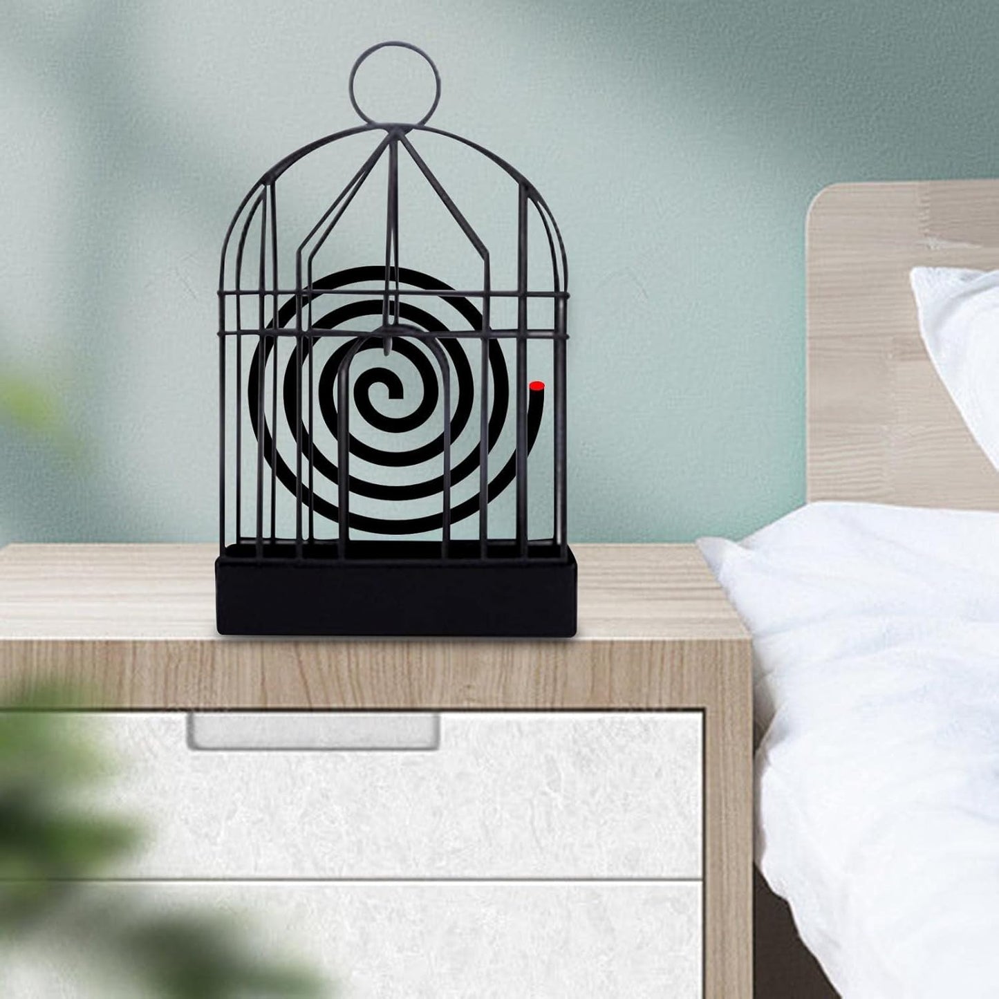 Mosquito Coil Holder, Vintage Style Durable Household Mosquito coil Stand Office Home