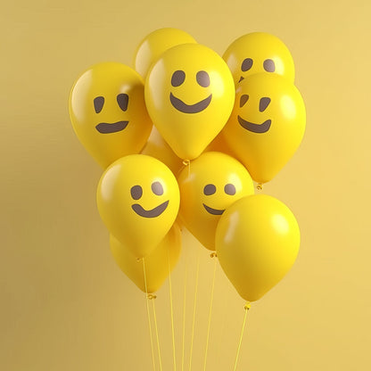 Smiley festival balloons