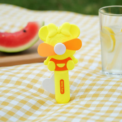 Hand Press Mini Portable Fan Toy (1 Pc, Mix Color & Design)