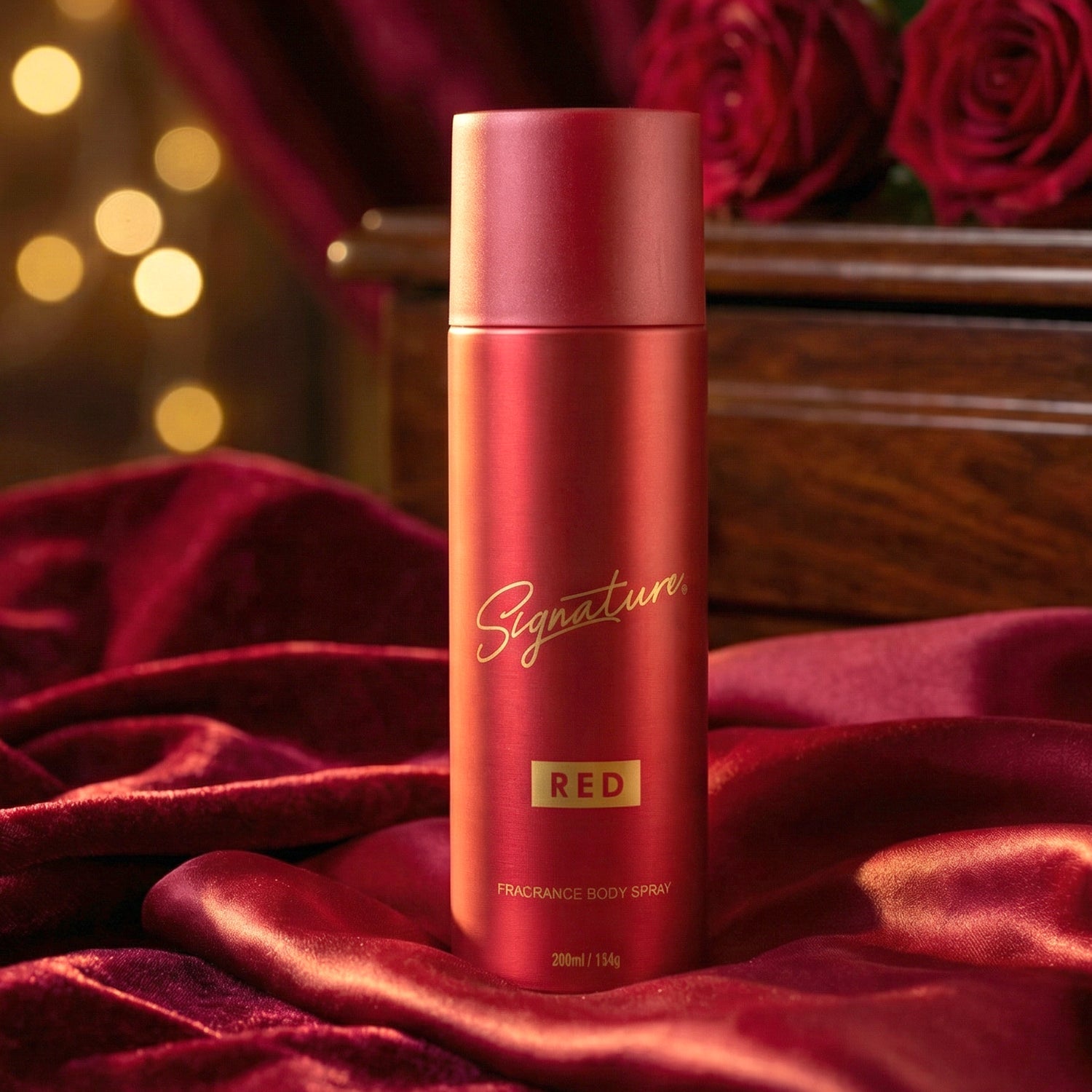men's red fragrance deodorant spray Signature brand