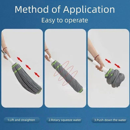  Squeeze Twist Mop Self Wringing Stainless Steel - alternative angle